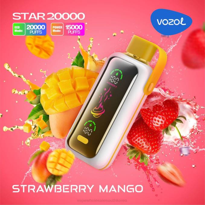 VOZOL STAR 20000 L0D21 딸기 망고 Vape Wholesale South Korea