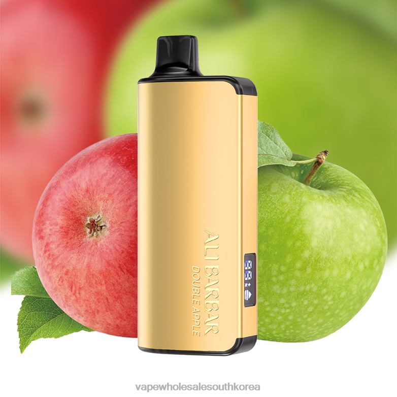 Vape Wholesale South Korea 86BB228 Alibarbar Ingot 9000 일회용 vape 더블 사과