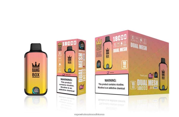 Bang Box 18000 퍼프 4L48291 - Vape Wholesale South Korea 복숭아 주스