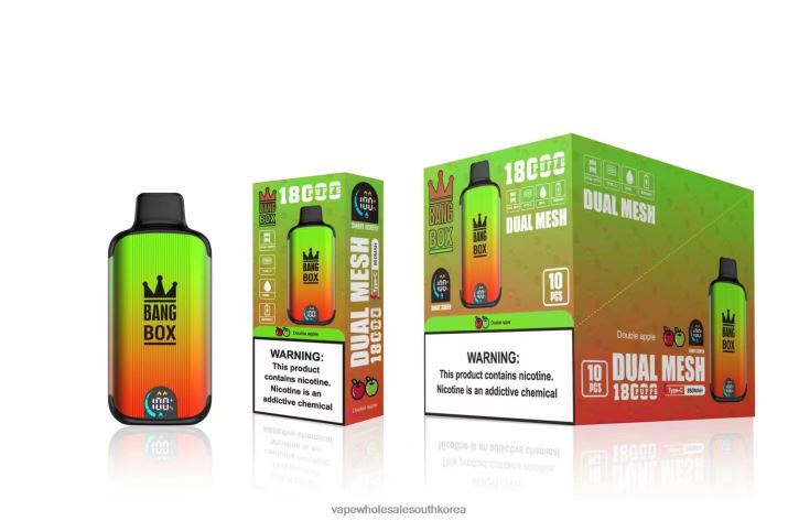 Bang Box 18000 퍼프 4L48293 - Disposable Vape South Korea 더블 사과