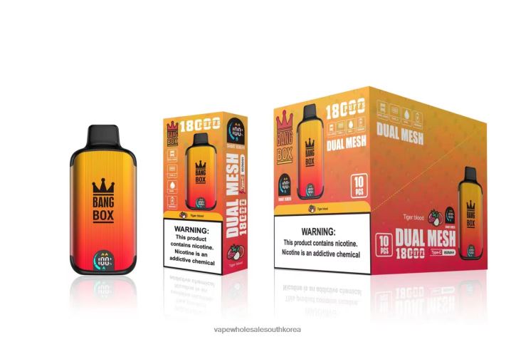 Bang Box 18000 퍼프 4L48294 - South Korea Vape Shop 호랑이 피