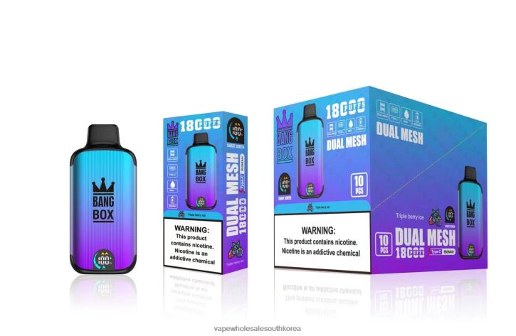 Bang Box 18000 퍼프 4L48295 - E Cigarette South Korea 트리플베리 아이스