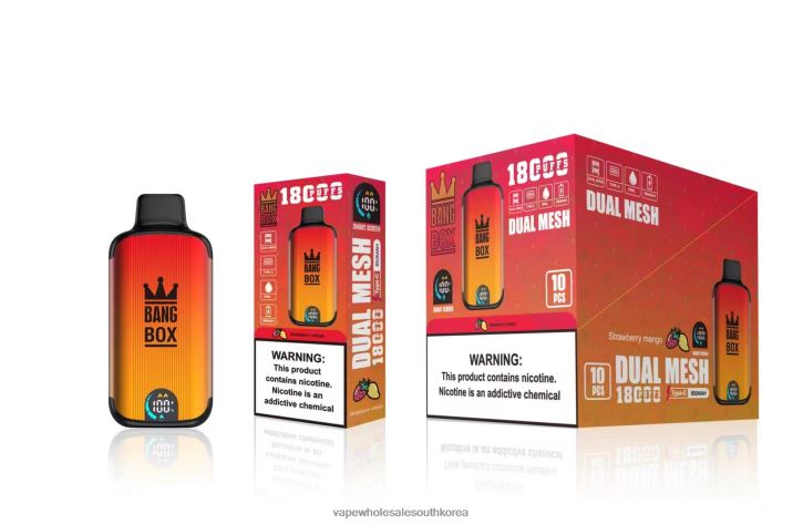 Bang Box 18000 퍼프 4L48299 - Vape Wholesale South Korea 딸기 망고