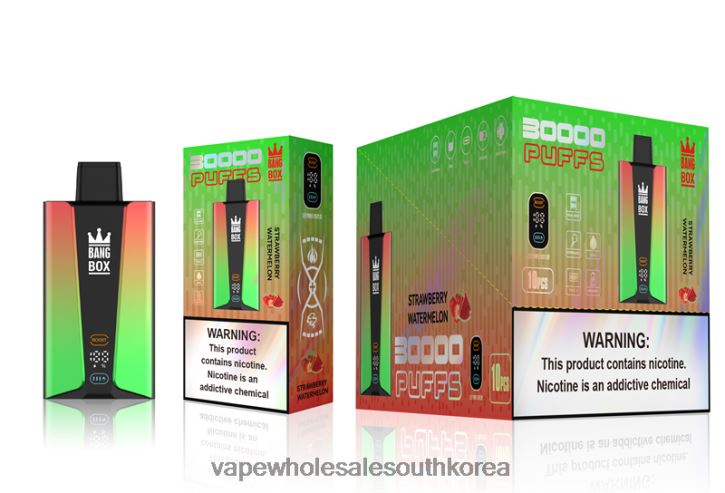 Bang Box 30000 퍼프 스마트 스크린 4L48275 - Vape Wholesale South Korea 딸기 수박