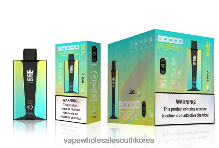 Bang Box 30000 퍼프 스마트 스크린 4L48276 - Vape South Korea 분명한