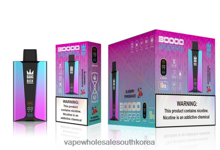 Bang Box 30000 퍼프 스마트 스크린 4L48280 - E Cigarette Seoul 블루베리 폼게란테