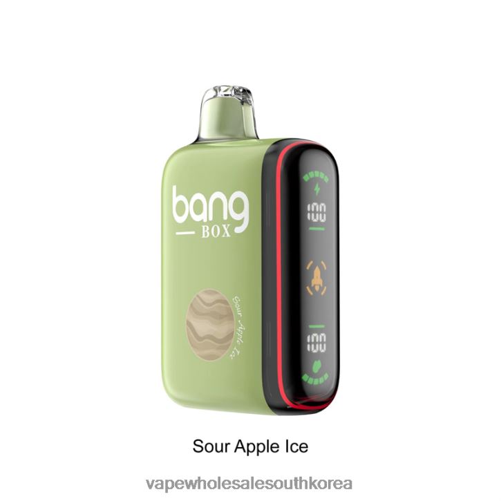 Bang Box 9000-18000 퍼프 지능형 전력 디스플레이 4L48228 - South Korea Vape Shop 신 사과 얼음