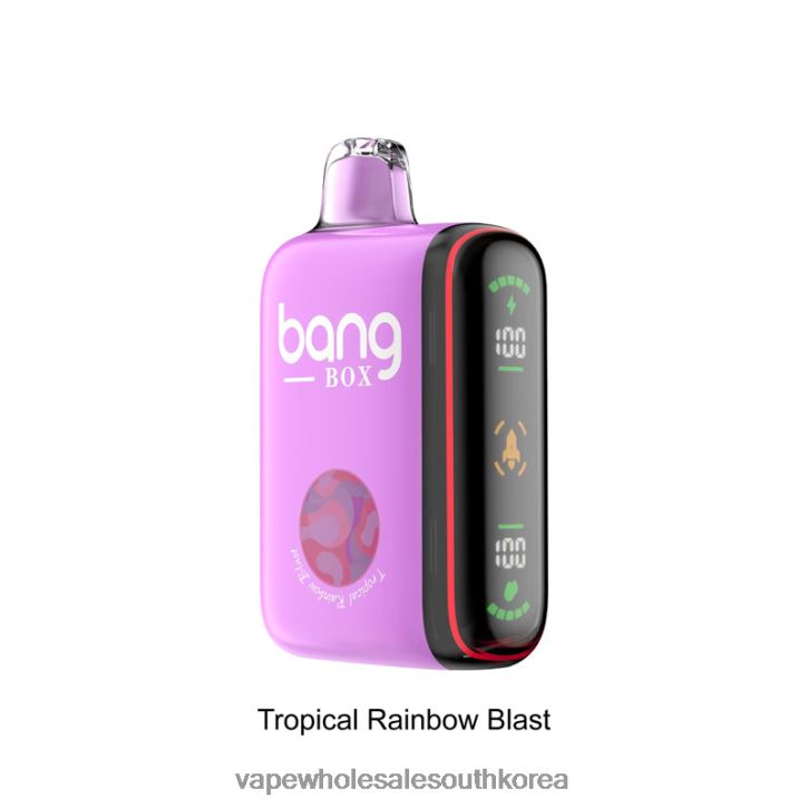 Bang Box 9000-18000 퍼프 지능형 전력 디스플레이 4L48236 - South Korea Vape Shop 열대 무지개 폭발