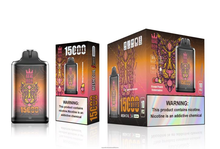 Bang Box s1-15000 퍼프 4L482107 - Vape Wholesale South Korea 망고 복숭아 수박