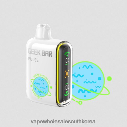 Disposable Vape South Korea ZH46LV83 - GEEK BAR Pulse 하얀 젤리 얼음 플래닛 에디션 7500퍼프/15000퍼프