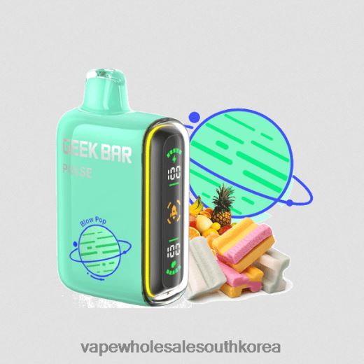 전자담배 Disposable ZH46LV79 - GEEK BAR Pulse 블로우 팝 플래닛 에디션 7500퍼프/15000퍼프