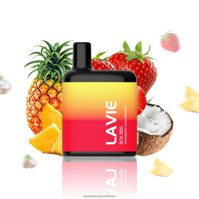 LAVIE BOX 3500 퍼프 PR2FN207 | 전자담배 Disposable 딸기 코코 파인애플