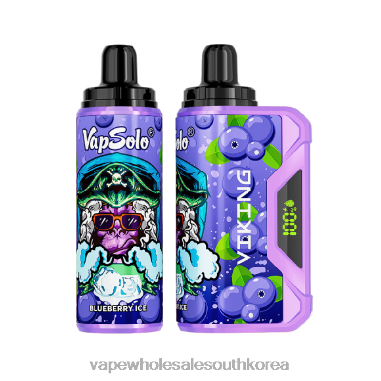 South Korea Vape Shop 86BB2130 Vapsolo VIKING 일회용 베이프 블루베리